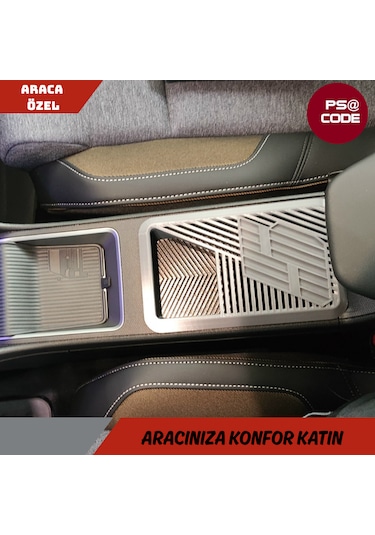 R5 Renault 5 E-tech Kapaklı Konsol Saklama Kutusu