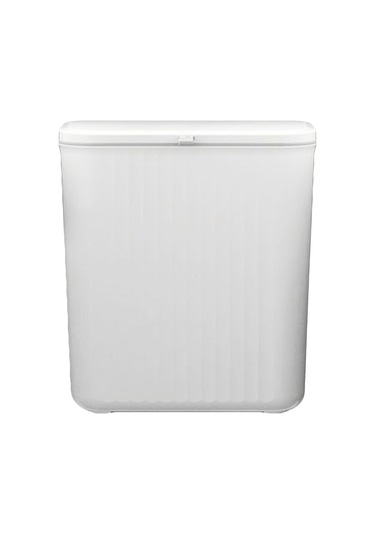 Yuntech01 Beyaz Plastik Duvar Takılı Çöp Kutusu - 9l Kayar Kapaklı, Koku Kontrolü, Mutfak Dolap Kapısı Ve Banyo Uygun
