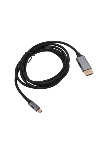 Mufunye Usb-c'den Displayport 1.4'e Kablosu, 8k 60hz Çözünürlük, 1.8m Uzunluk, Nylon Örgü + Alüminyum, Bilgisayar-telefon Ekran Paylaşımı, Kararlı Sinyal Aktarımı