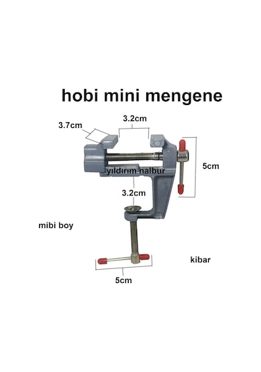 Mengene Hobi Tipi Mini Mengene Işkence Kuyumcu Saatçi Mengene