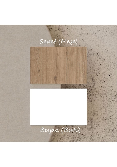 1740 Napoli 180 Cm Membran Mdf Kapaklı Bohem Konsol Sepet - Beyaz Beyaz - Meşe 1740 Napoli 180 Cm Membran Mdf Kapaklı Bohem Konsol Sepet - Beyaz Beyaz - Meşe