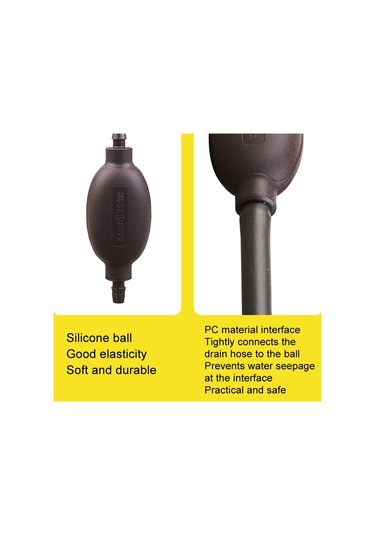 Sones Kamjove Çay Tepsisi Drenaj Topu Çay Masası Silikon Boru Emme Topu Koyu Kahverengi