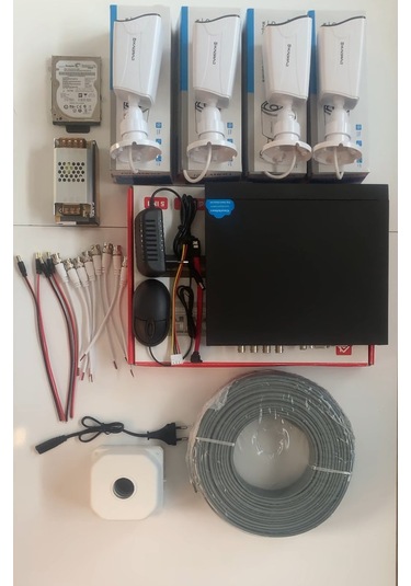 4 Kamera Kadraj Güvenlik Set 5mp Sony Seculens Kdj-4s-8w-kk-m-v1