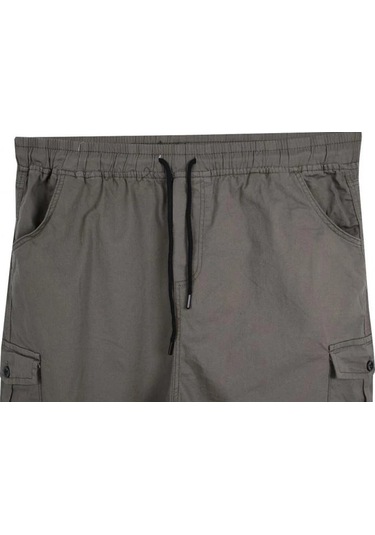 Kargo Cepli 100 Kilo-180 Kilo Arası Için Uygun Erkek Büyük Beden Gabardin Pantolon Toprak