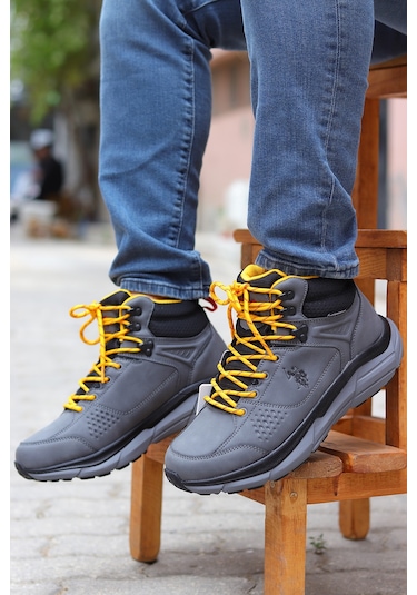 U.s. Polo Assn. Ry Waterproof Bağcıklı Outdoor Erkek Bot 867800000746 6 Gri Gri