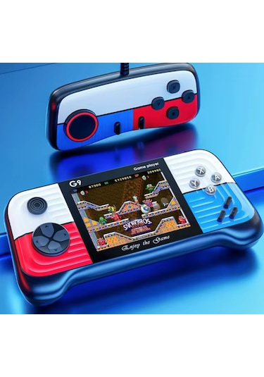 G9 Çift 1000 Oyunlu Retro Konsol Çift Kollu Nostaljik Oyunlu-1055