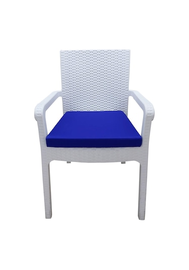 Mirzade 6 Adet Hera Siesta Minder Su Geçirmez Kumaş 5 Cm Gri Sünger-saksmavi - 40 40