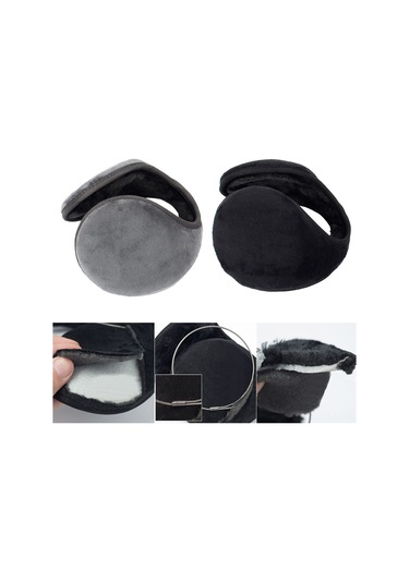 Ximistore9 Kışlık Gri Renkli Kalın Isıtıcı Kulaklık - Unisex Erkek Kadın Isı Sağlama Kulak Kapaklığı Gri