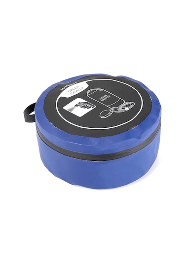 Ayak Pompalı Pvc Basınçlı Duş Hafif Açık Hava Şişme Duş Basınçlı Duş Su Torbası Açık Hava Plaj Kamp Yürüyüş Banyo