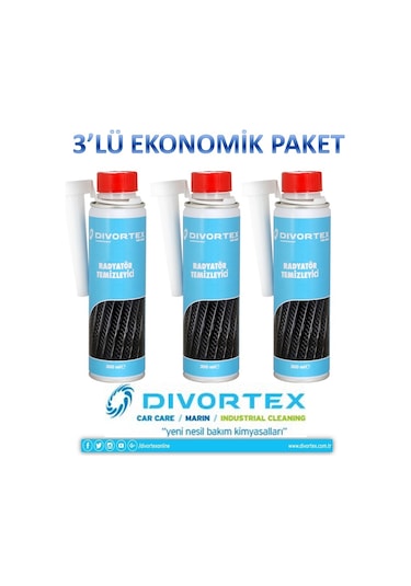 Divortex Radyatör Temizleyici 300 ML x 3 Adet N11.68