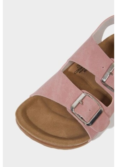 DeFacto Kız Çocuk Cırt Cırtlı Düz Taban Sandalet C2804A825SMPN225 Pembe