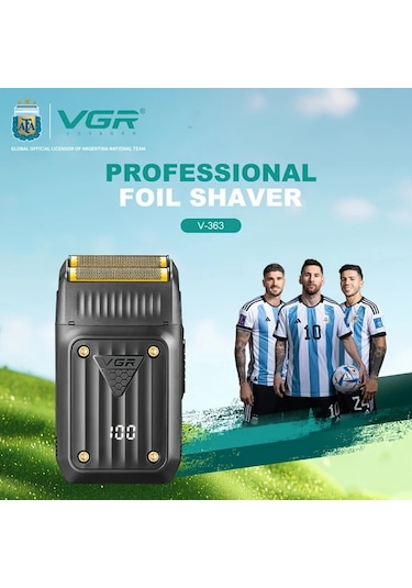 Dashanshop Vgr V-363 Erkekler İçin Profesyonel Şarj Edilebilir Kablosuz Elektrikli Tıraş Makinesi Black V363