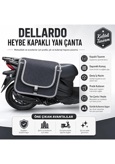 Universal Kapaklı Motosiklet Heybe Çantası Yan Çanta Muhtelif
