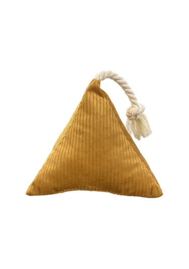 Pet Comfort İpli Prizma Köpek Oyuncağı Sarı17x30cm