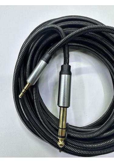 3.5 Mm 6.3 Mm Stereo Aux Kablo Aux Amfi Kablosu 3m