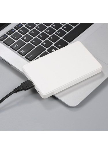 Jeemson 2.5 İnç Sata Hdd/ssd Dış Disk Kutusu, Usb 3.0 Arayüzlü, Araçsız Montaj, Abs Kasa Beyaz