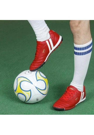Jump 13258 Kırmızı Halı Saha Krampon Futbol Ayakkabısı Kırmızı