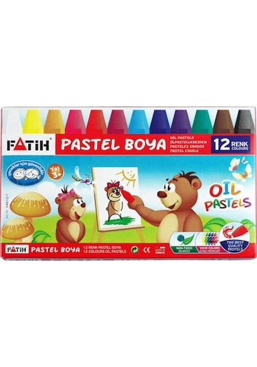 Fatih 12'li Okul Kırtasiye Seti Kuru Sulu Pastel Keçeli Kalem Set