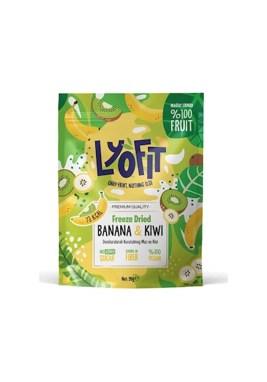 Lyofit Food Freeze Dried Muz Kivi 20 G
