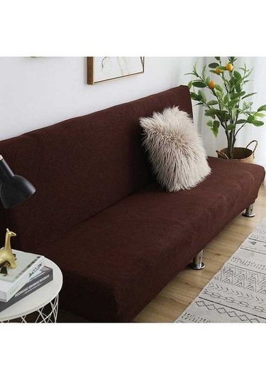 Novahub Kahverengi Polar Kumaş Koltuk Kılıfı - Kolçaksız, 160-190cm Kahverengi