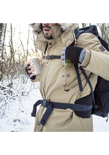 Kangvka Zinc Alloy Isıtıcı Eldiveni, Dış Mekan Kullanıma Uygun, 2 Adet Paket, Isı Saklama Çantasıyla Rastgele Renk Gümüş