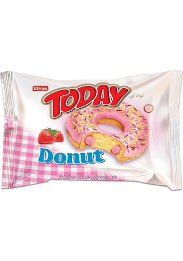 Today Donut Kek Çilekli 35 Gr. 24 Adet (1 Kutu)