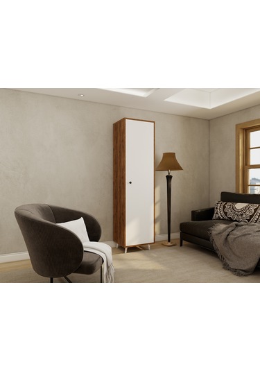 Harput Çok Amaçlı Tek Kapaklı Dolap Amalfi-byz Beyaz