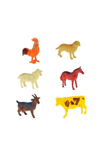 6'lı Çiftlik Hayvanları Figürü
