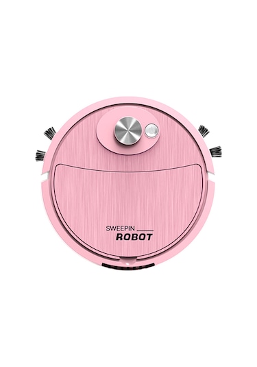 Symbee Akıllı Süpürme Robotu - 3'ü 1 Arada Süpürme, Emme Ve Silme, Usb Şarjlı, 400mah Pil, 360 Dönebilir Pembe