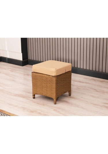 Btkconsept Datça Rattan Bahçe Mobilyası 3+1+1 Kahverengi/masalı Kahverengi