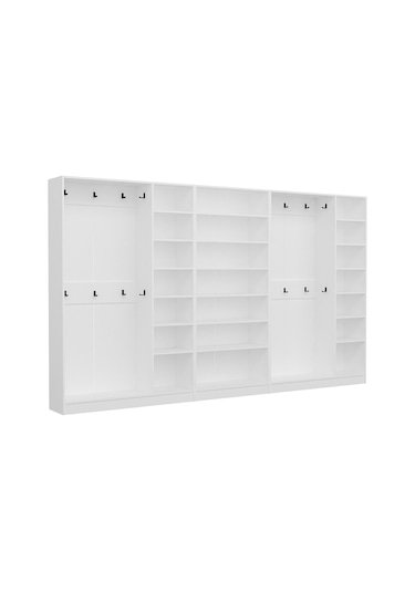 Minar Kale 210 Cm 8 Kapaklı 4b Raf Portmanto Byz Mbr Çizgili Ant