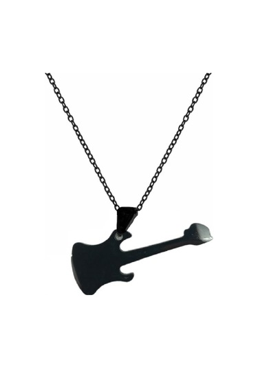 Elektro Gitar Rock Müzik Aleti Siyah Renk 316l Paslanmaz Çelik Fi