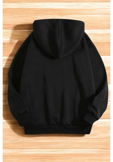 Mona Lisa Baskılı Bisiklet Yaka Sweatshirt Antrasit