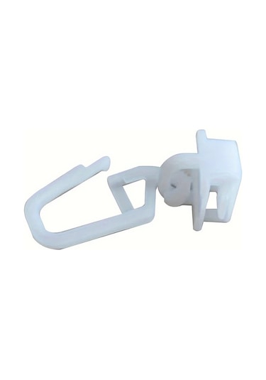 Dream011 10 Adet Pvc Stor Perde Rayı Taşıyıcı Rulo Kancalar Karavan Ev Perde Sistemi