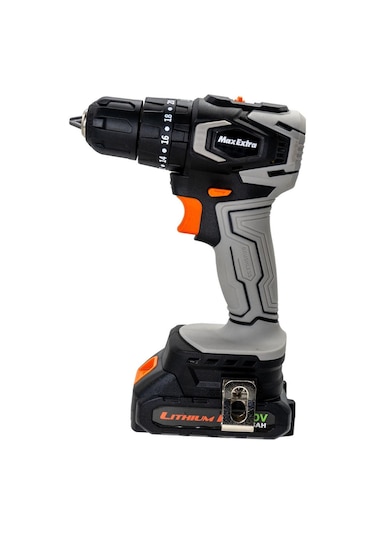 Max Extra MX1830 20 V 1.5 Ah Çift Akülü Darbeli Matkap