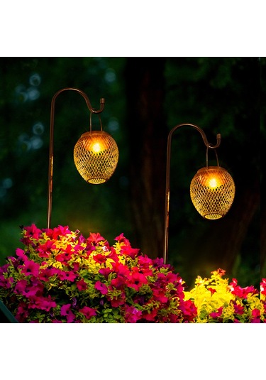 Güneş Fener Açık Güneş Enerjili Kolye Işık Bahçe Avlu L6359w