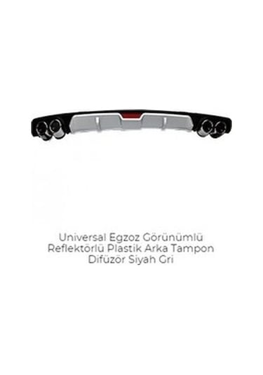 Renault Clio 2 Sedan Difüzör Çift 4 Egzoz Ürün