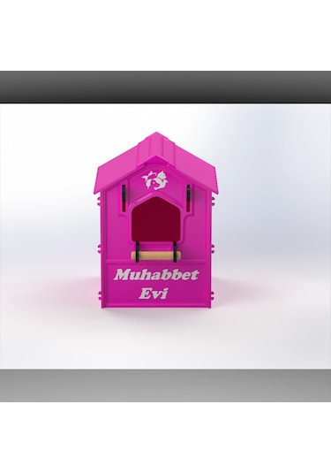 Plastik Kuş Yuvalığı Demonte 15x15x20 Pembe