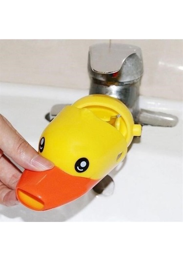 Buffer Çocuklar İçin Eğitici Ve Güvenli Musluk Uzatıcı Genişletici Başlık Aparatı Ördek Figürlü - 9005467974612drvs1