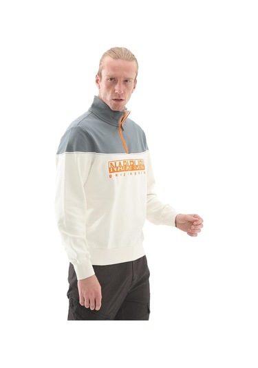 Napapijri B-saturnia Hz Sweatshirt - Np0a4ıchn1a1-10237 Beyaz