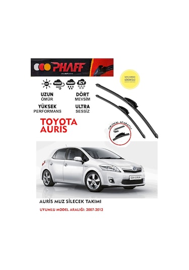 Toyota Auris Ön Muz Silecek Takımı 2011 Model Araca Özel Aparat