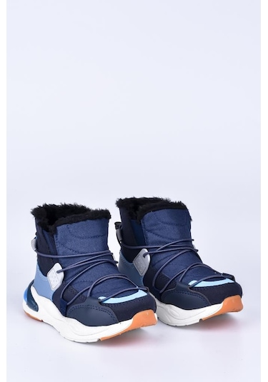 Vicco 21K.368 Lacivert Kürklü Çocuk Bot Lacivert