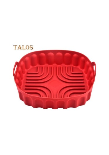 Novahub Kırmızı Fırın Tepsisi Yüksek Sıcaklığa Dayanıklı Çok Amaçlı Isıtmalı Eşit Pratik Silikon Sepet Tencere Fırın Fırın Tepsisi Mutfak Aksesuarları L Kırmızı Kırmızı