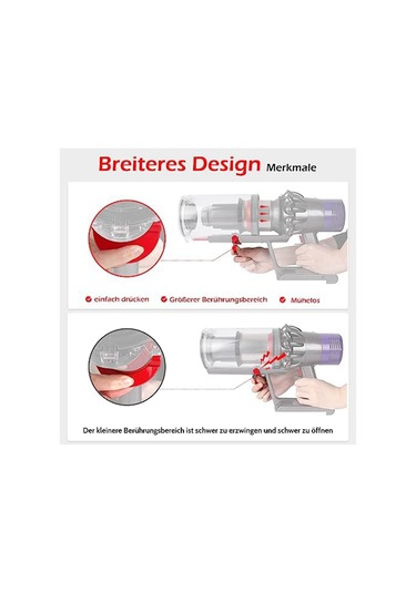 Sointeresting  V10 V11 V12 V15 Gen5 Vakumlu Toz Haznesi Açma Kolu/kir Kabı Açma Kolu İçin Geliştirilmiş Toz Haznesi Tetik Anahtarı