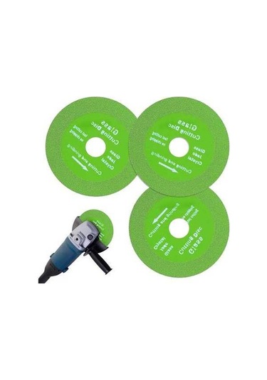 Tongxida Elmaslı 100mm Ultra İnce Cam, Seramik, Mermer Kesim Testeresi, 3 Adet, Kenar Kırılmaz, Hızlı & Hassas