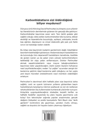 Tahıl Beyin - David Perlmutter - Pegasus