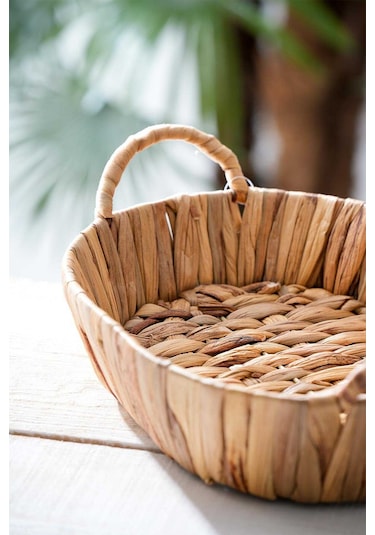 Acar Wicker Hasır Ekmek Sepeti 30 Cm Hasır