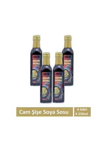 Soya Sosu Cam Şişe 250ml X 4 Adet