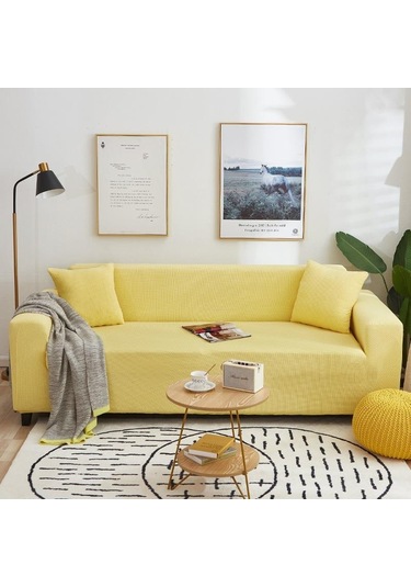 Sarı Polar Polar Streç Kanepe  Funda Kanepe Sandalye Kanepe Kılıfı  1 Seat 90-140cm