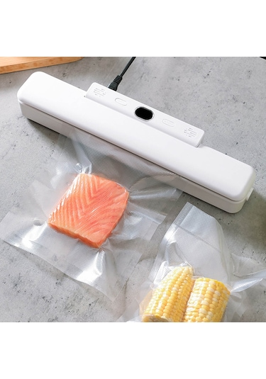 Sones Ev Tipi Elektrikli Full Otomatik Vakum Makinesi, Gıda Vakum Makinesi + 10 Adet Vakum Poşeti